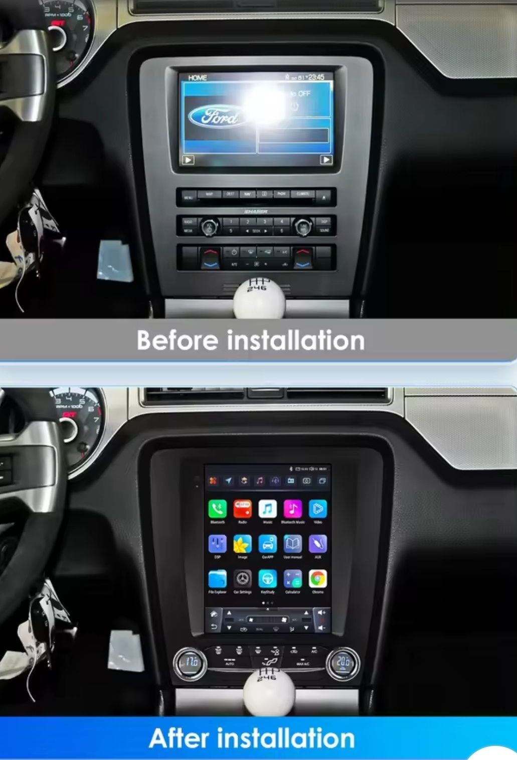 Radio nawigacja Ford Mustang 5 V ANDROID TESLA  WiFi GPS