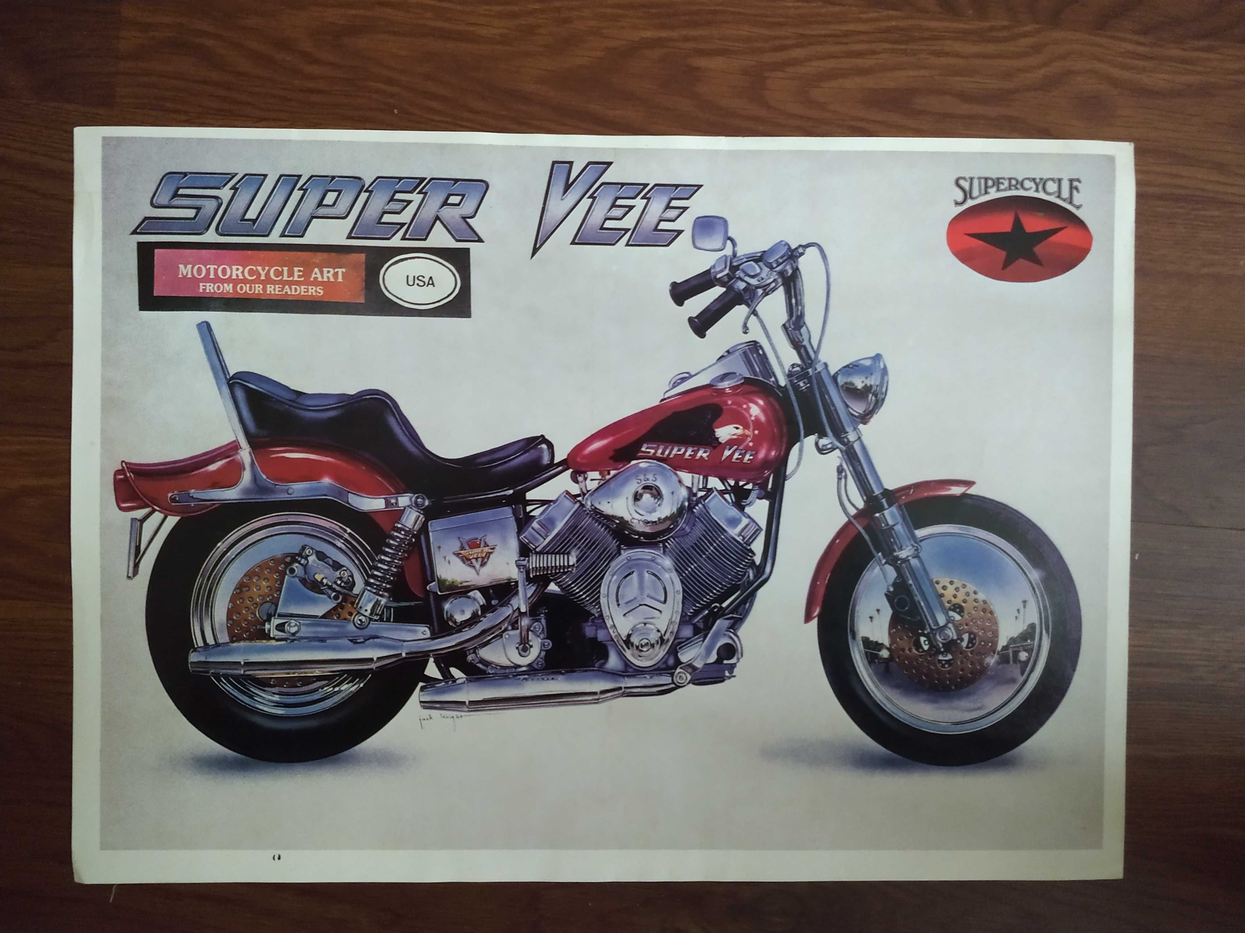 Chopper motocykle - plakat, poster