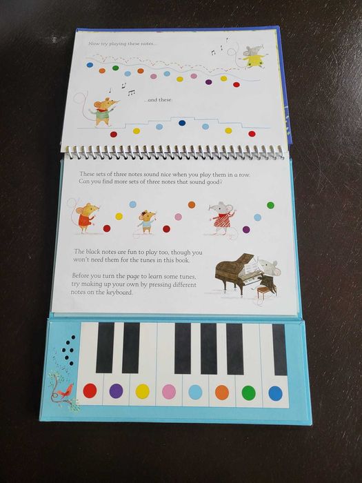 Książeczka dla dzieci z pianinkiem! Język angielski!