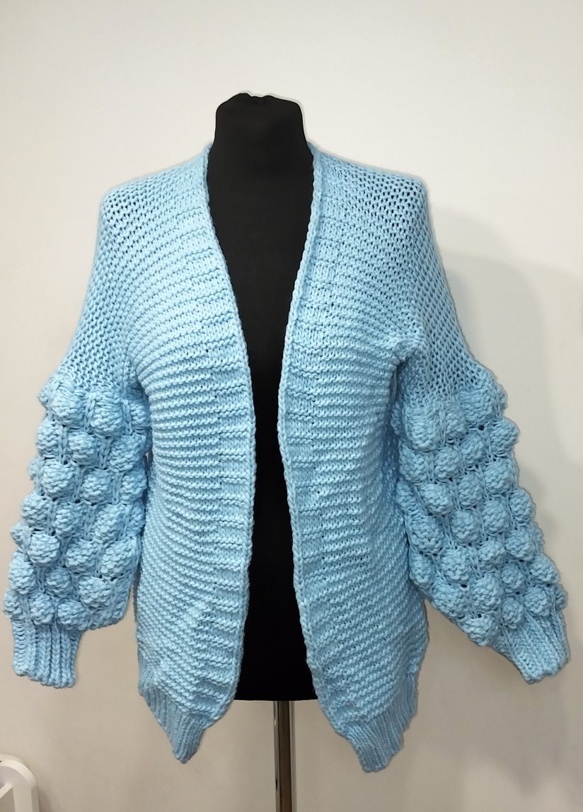 Damski sweter, sweterek, kardigan, bąble