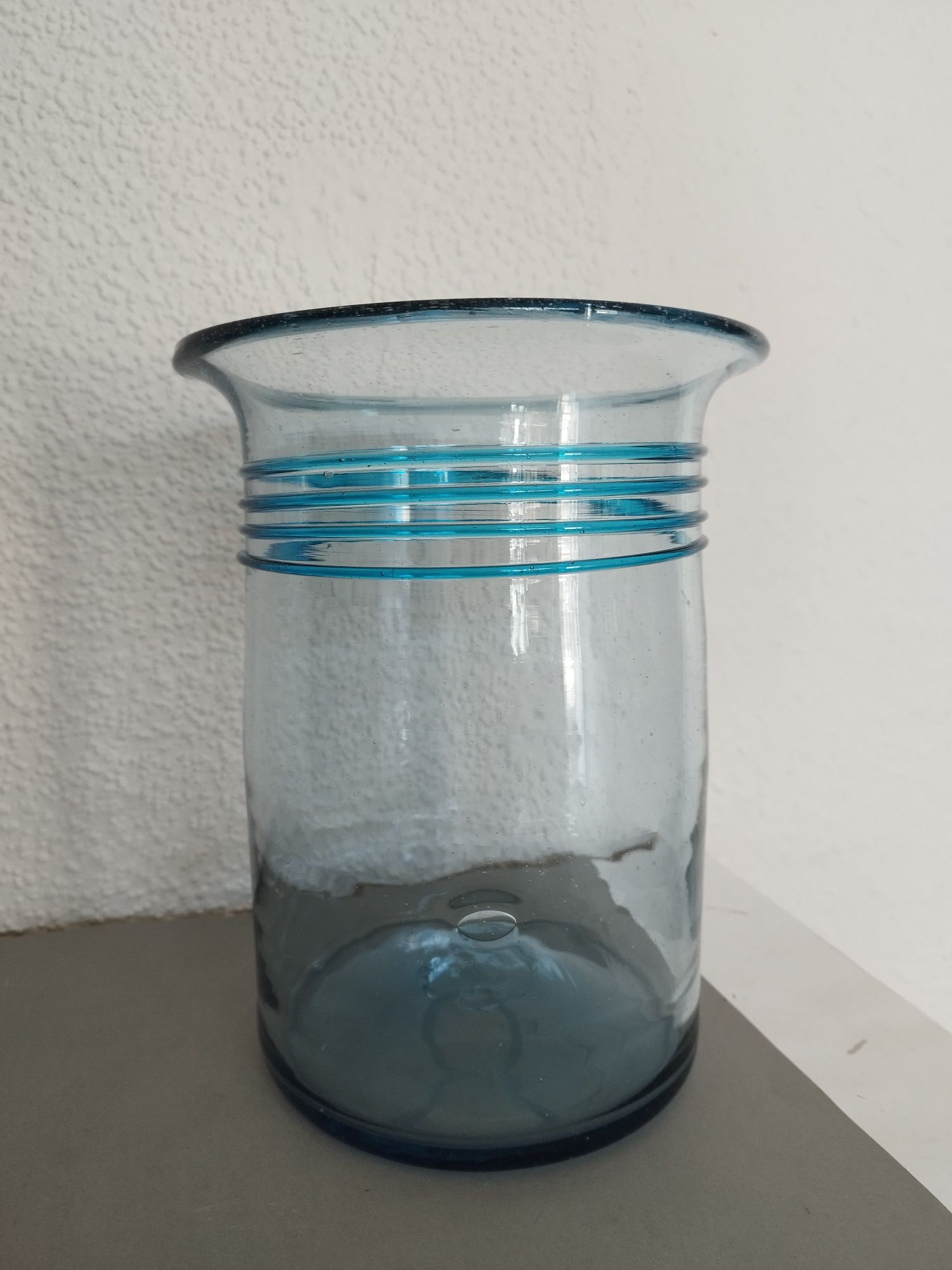 Wielki wazon szkło ręcznie robione vintage retro prl