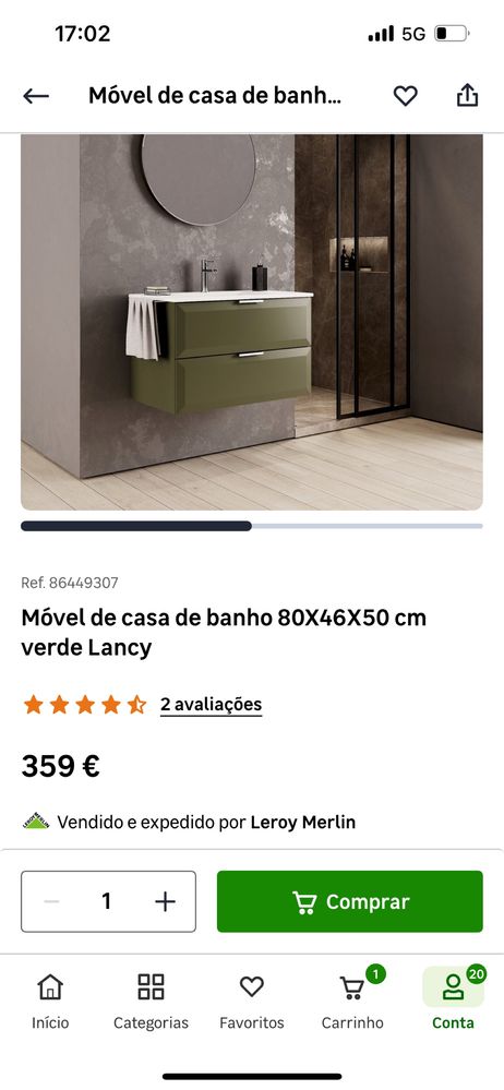 Movel Casa Banho Novo Com Lavatorio e Torneira