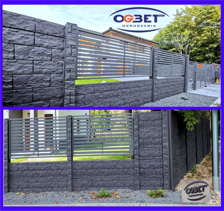 OGRODZENIA PANELOWE Panel Podmurówka Ogrodzenie Montaż Panele Przęsła