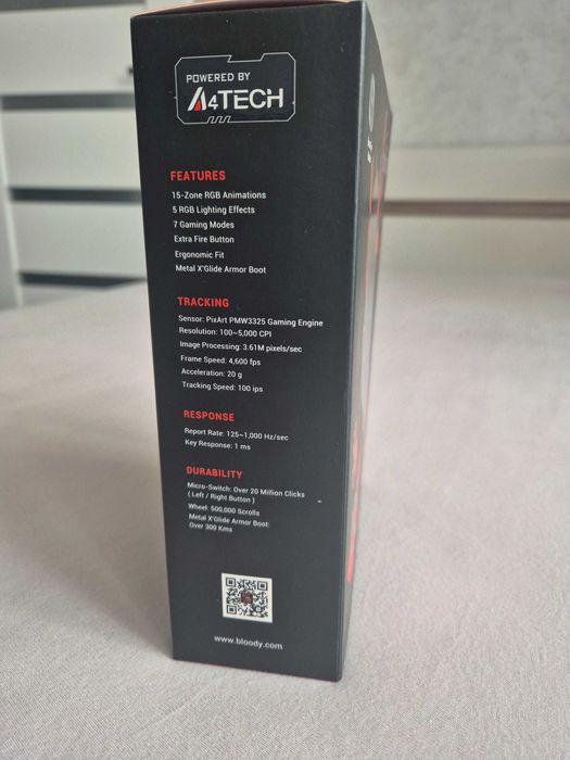 Mysz gamingowa A4Tech Bloody J95 RGB