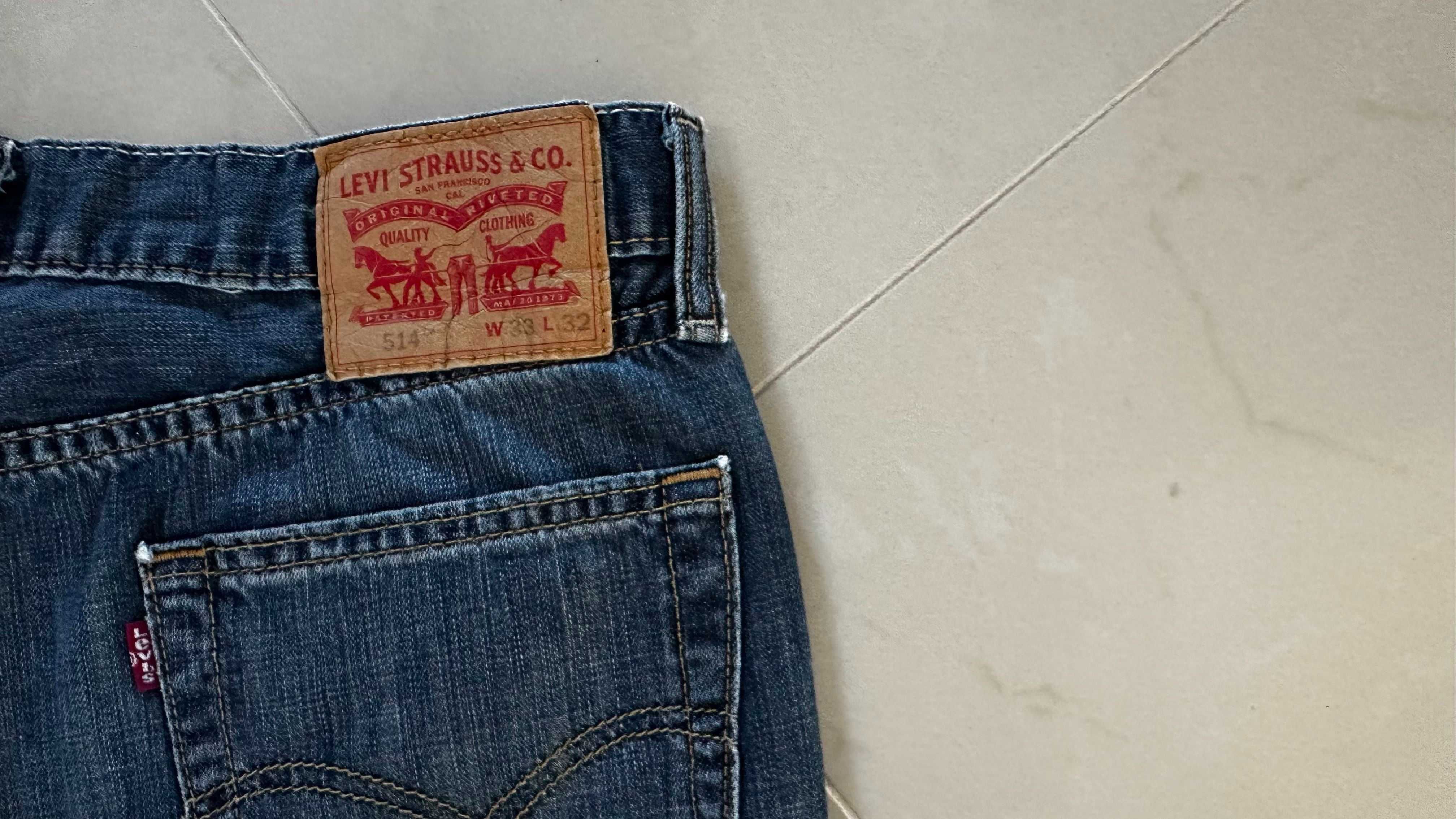 Levis 514 W33 Szorty Krótkie Spodenki Piękne
