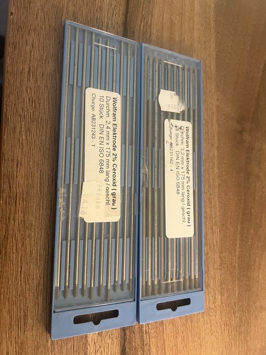 Elektrody wolframowe szare