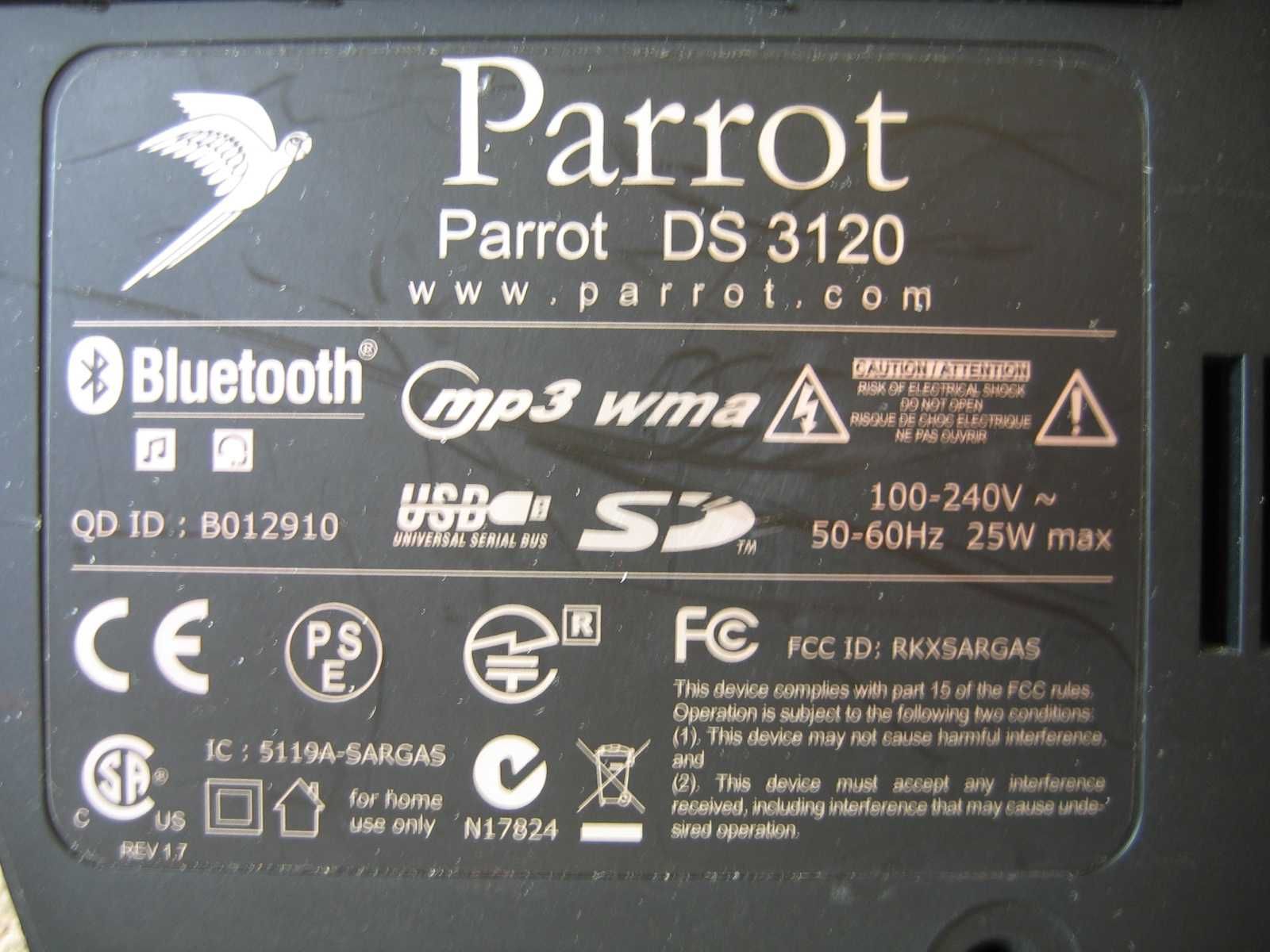 Parrot DS3120 - zestaw bezprzewodowy Hi-Fi 20W RMS - pozostałości