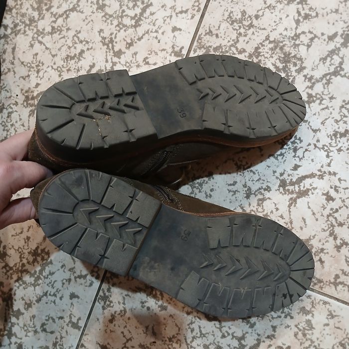 Ботинки демисезонные нубук Marco Tozzi розмір 39. Черевики шкіряні