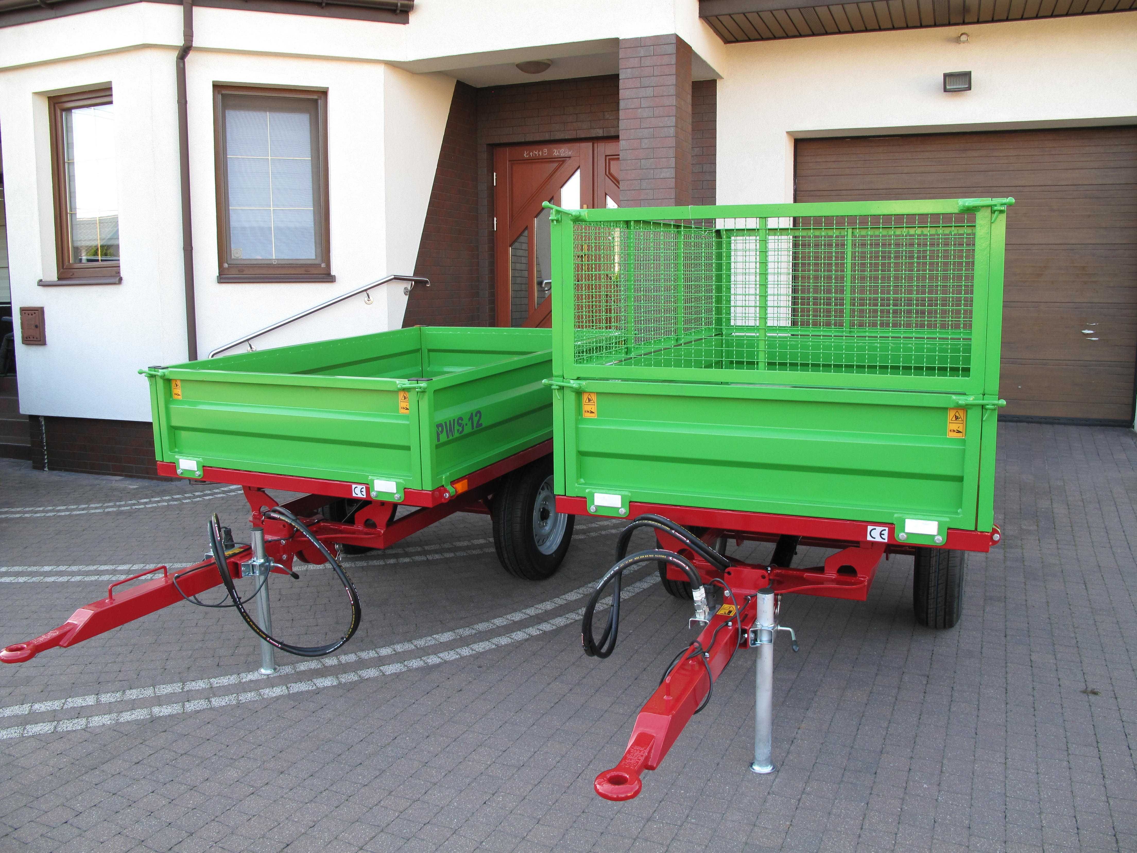 Przyczepa Wywrotka Przyczepka Mini Traktorek Kubota Yanmar Iseki Mała