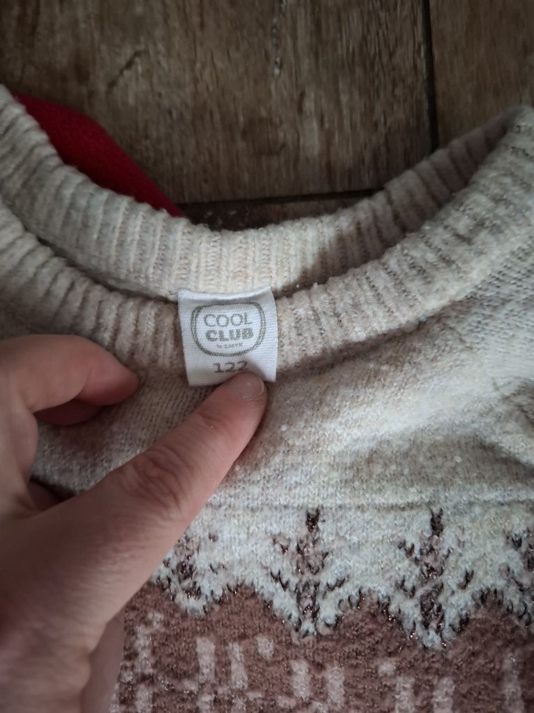Zestaw Polar i sweter rozmiar 122