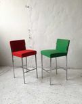 Moroso włoskie hokery Steel proj E. Franzolini vintage design