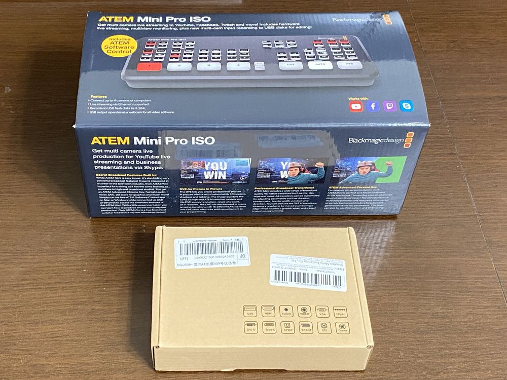 Видеомикшер Blackmagic ATEM Mini Pro ISO + HDMI аудиодекодер
