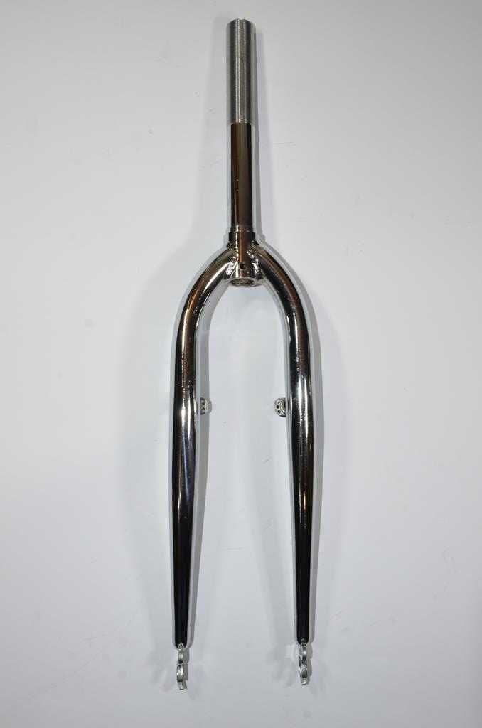 Widelec rowerowy mtb 1" 25,4 koło 24" stalowy solidny CHROM piwot