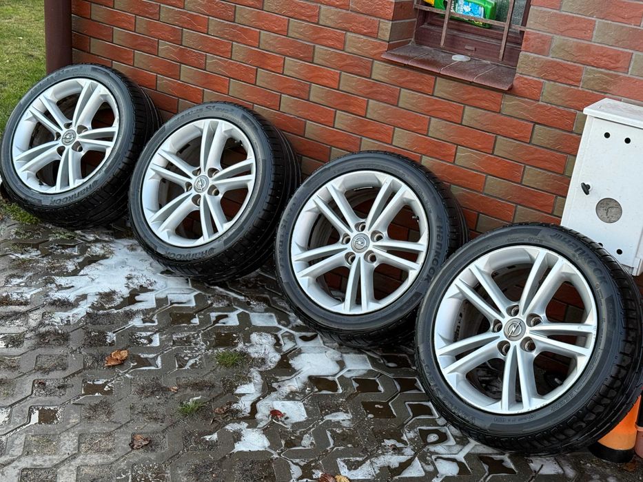Komplet alufelg 18 cali 5x120 ET42 Insignia +LATO HANKOOK 245/45 R18