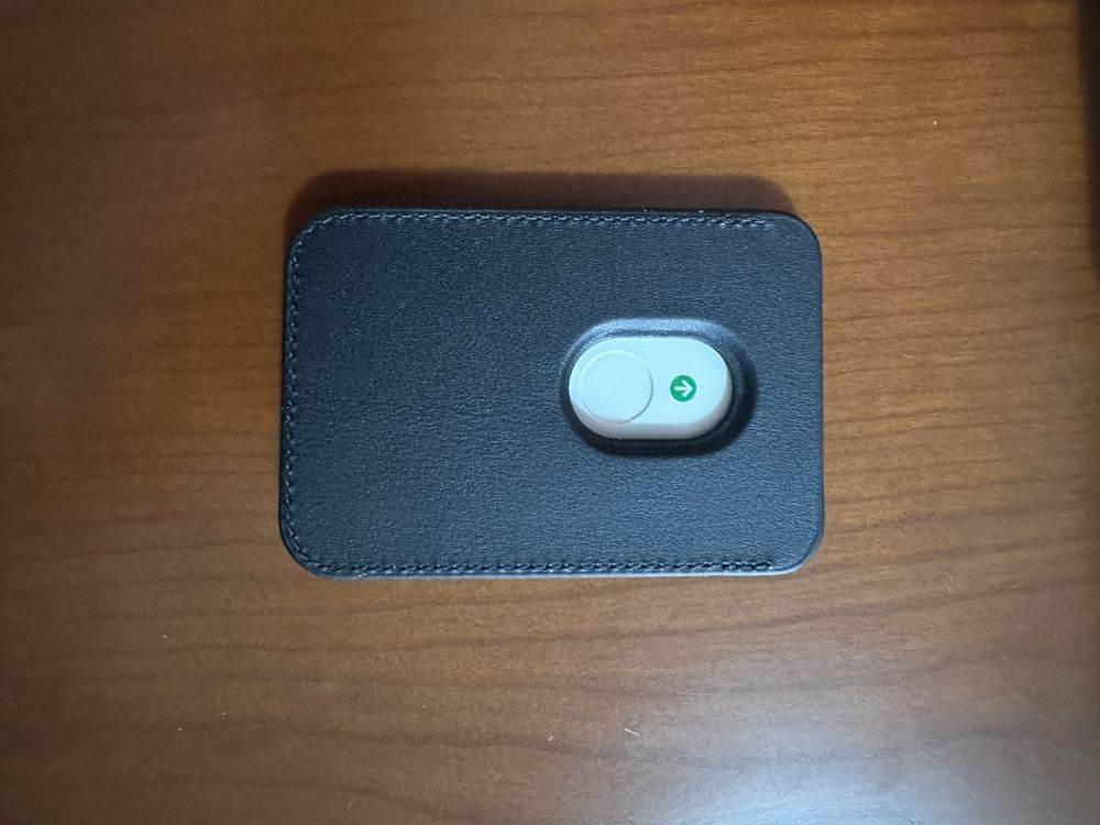 Carteira iphone Magsaf em preto e castanho,forte fixação