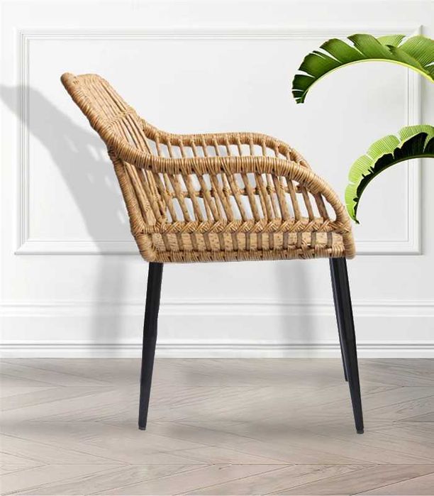 Zestaw mebli ogrodowych Napoli szkło hartowane plecionka G558