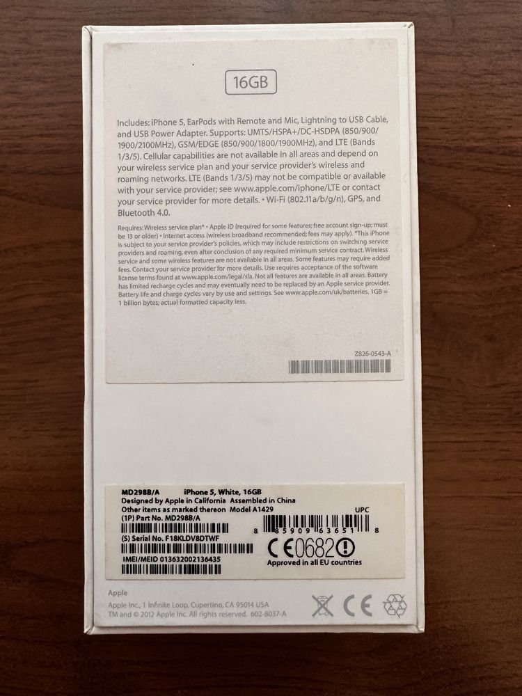 iPhone 5 Белый 16GB