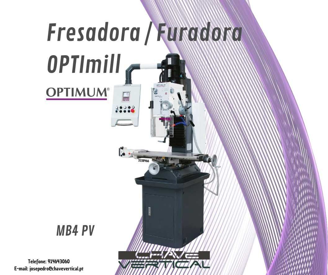 Fresadora / Furadora OPTImill MB4PV 400V   JR19