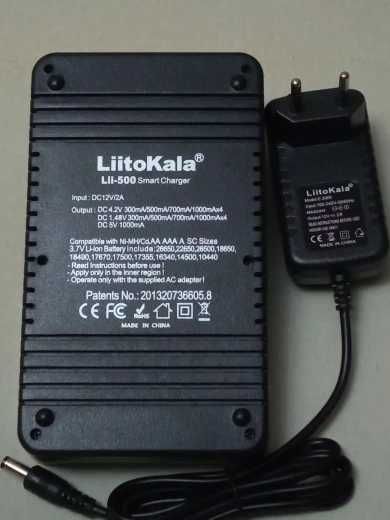Зарядное устройство Liitokala Lii-500 4 канала Ni-Mh/Li-ion 220V/12V