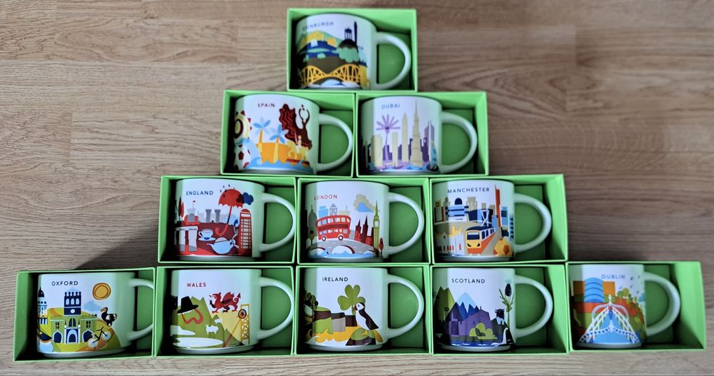 Kubek STARBUCKS, SCOTLAND England, Wales, Oxford, Abu Dhabi, Dubai