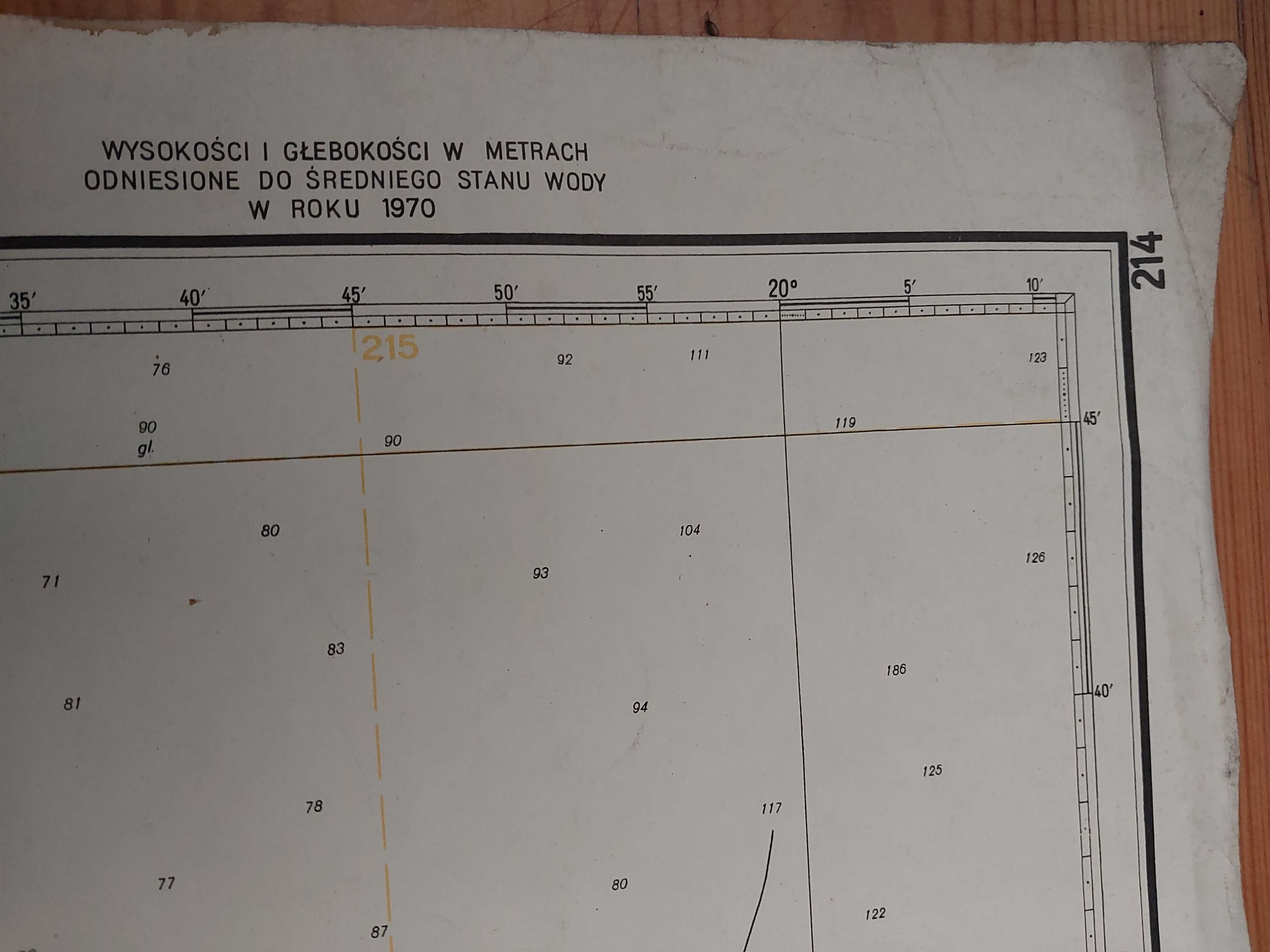 Mapa morska PRL1979: Bałtyk.Zatoka Botnicka od Norrtalje do Hudiksvall