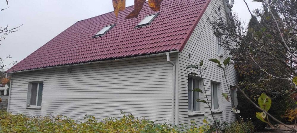 Дом 170м², ремонт в П. Борщаговка. Кирпич, газ, 8 сот. 5 км от Киева