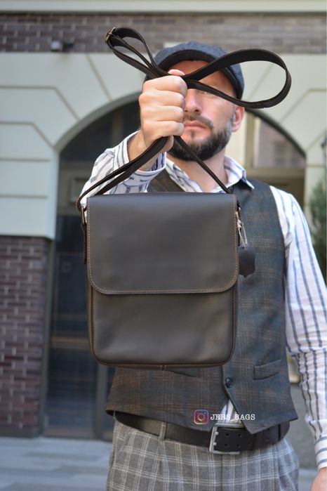 Чоловіча шкіряна сумка мужская кожаная на подарок мужчине сумки кожа