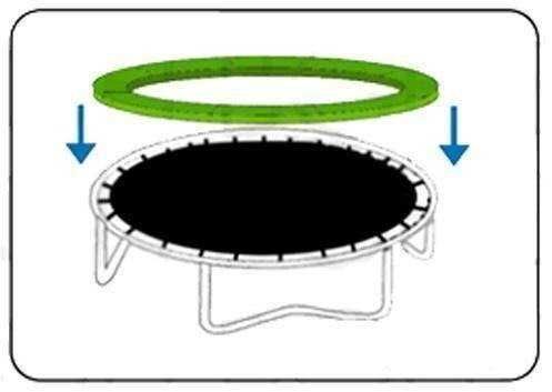 Osłona na sprężyny na trampolinę 244 cm 8 FT czer