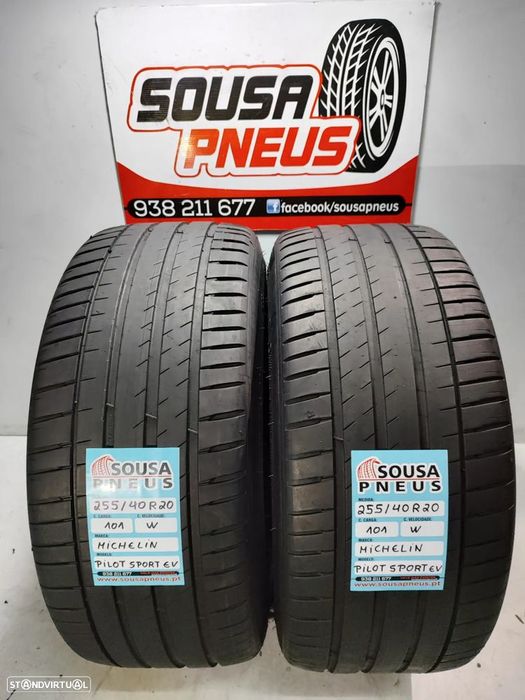2 pneus semi novos 255-40r20 michelin - oferta dos portes