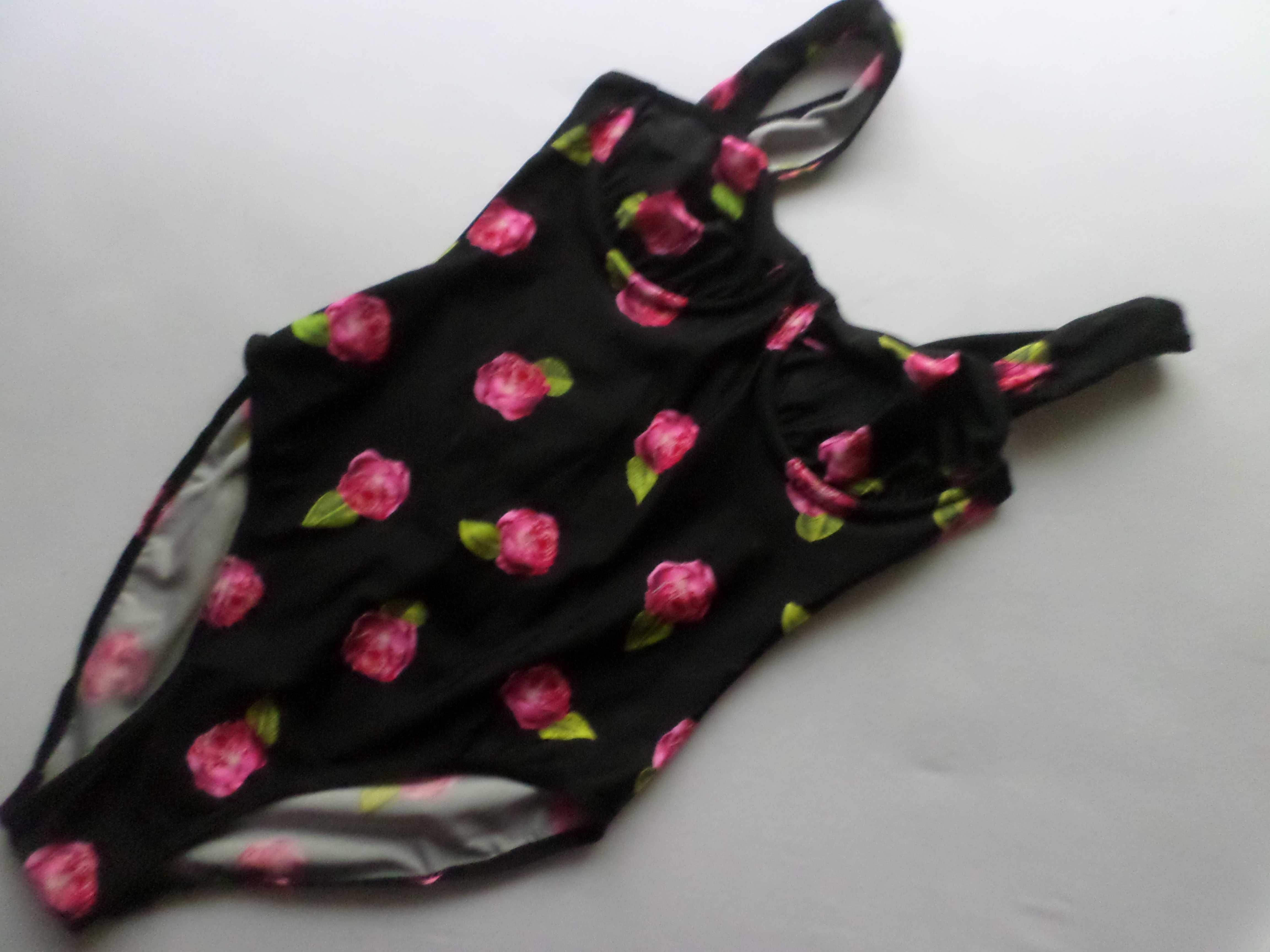 piękny kostium strój kąpielowy kwiaty 38 M miska C