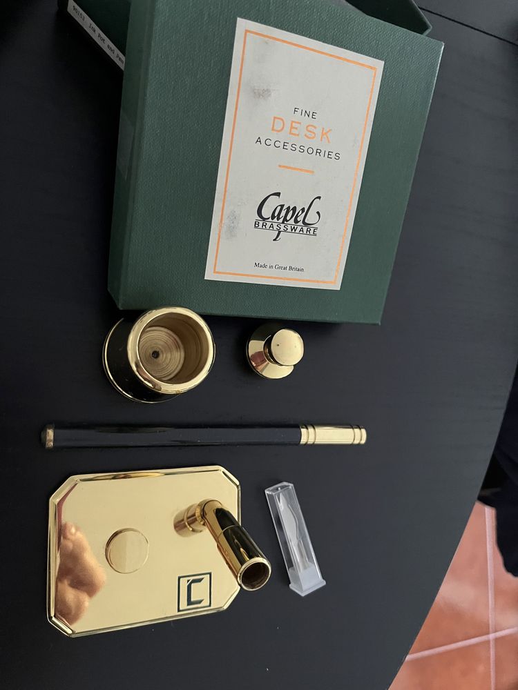Fine desk brass acessories