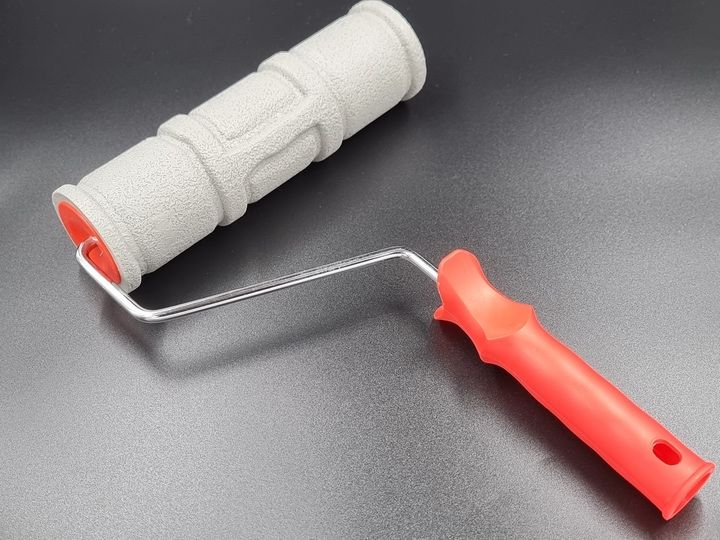 Валик для декору структурний гумовий 230мм малюнок "Цегла"