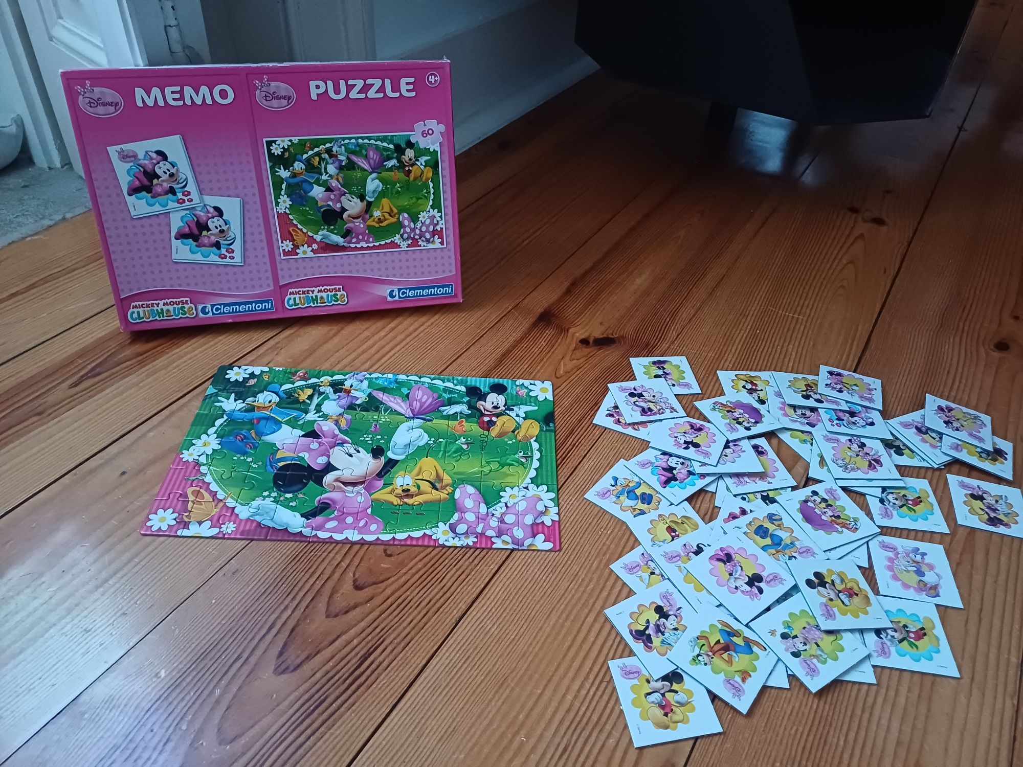 Memo + Puzzle 60 peças da Minnie Mouse da marca Clementoni