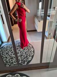 Długa czerwona suknia r. 38 chila