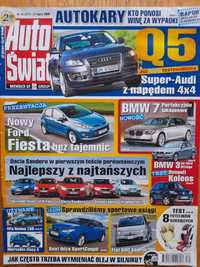 AUTO ŚWIAT Audi Q5, Fiat 500 Abarth, Alfa 156, Mercedes klasy A, BMW 3