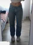spodnie jeansy damskie z szerokimi nigawkami baggy streetwear