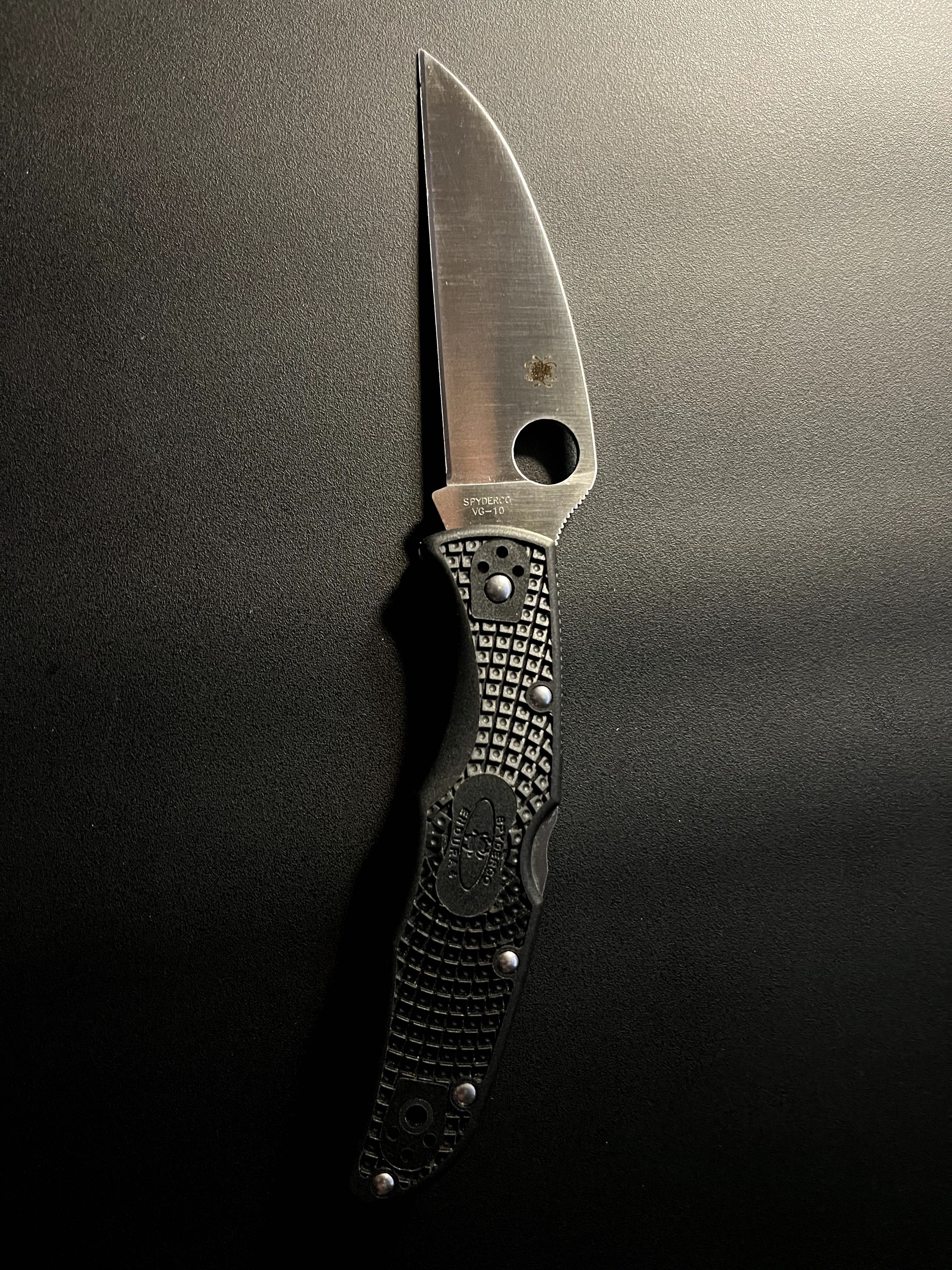 Ніж. Spyderco Endura Wharncliffe C10FPWCBK