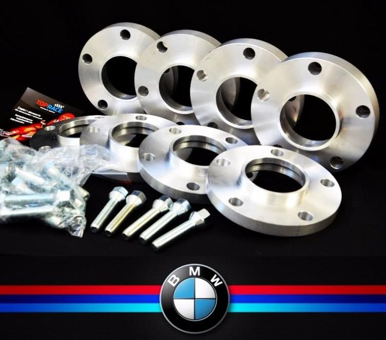 DYSTANSE + ŚRUBY do poszerzenia osi BMW E90 E91 E92 -10,15,20,25,30mm