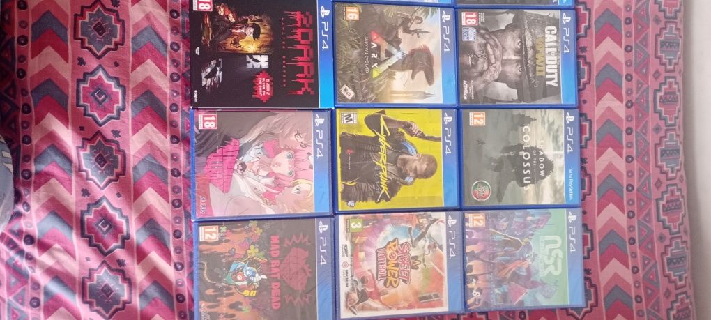 Jogos PlayStation 4 (BioShock, cyberpunk, ARK, control