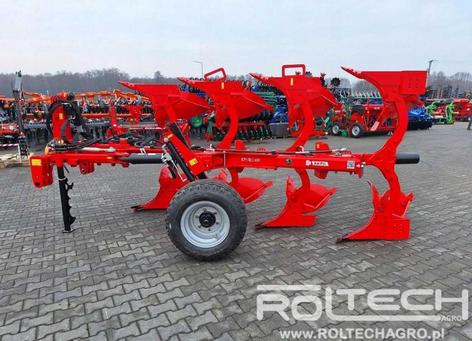 Pług Obrotowy Obracalny AKPIL KM180R 3 4 5 KM180HP Resor Hydraulika