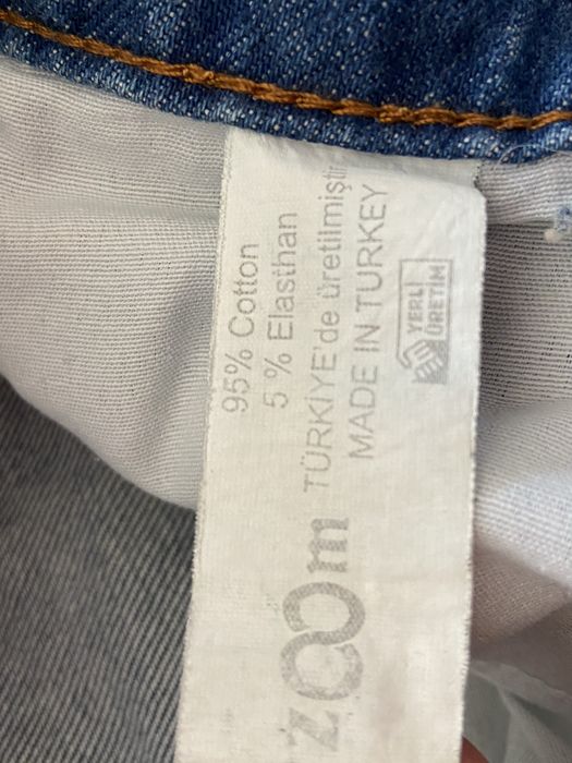 Zoom 36 S damskie spodnie jeansy dżinsy niebisekie przetarcia szeroka