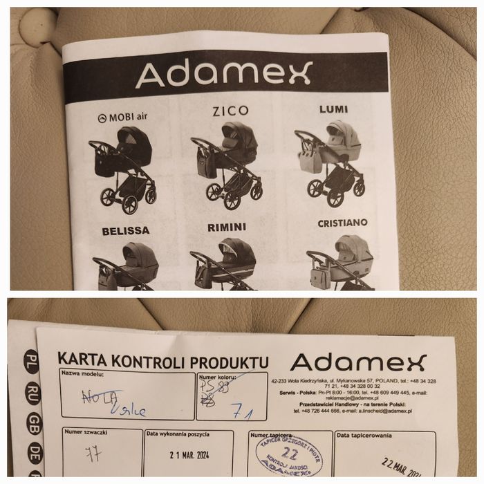 Візок  коляска 2в1 Adamex Vasco 2024 року