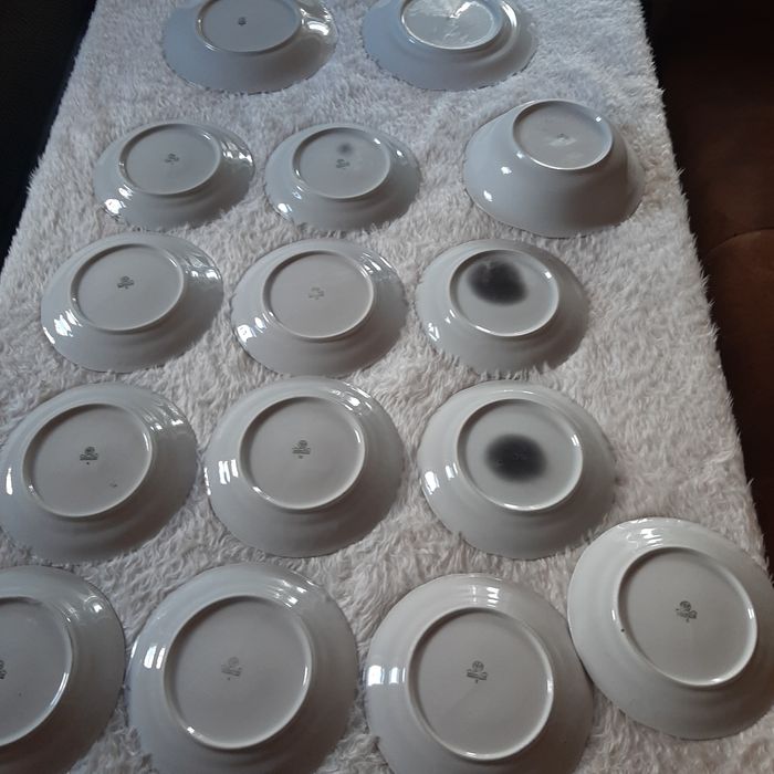 Zestaw 15 szt talerze +półmisek, okazja.