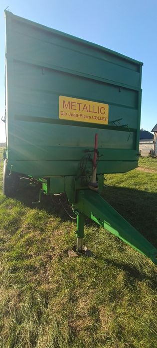 Przyczepą rolnicza tandem 14t wywrotka rozrzutnik skorupowa