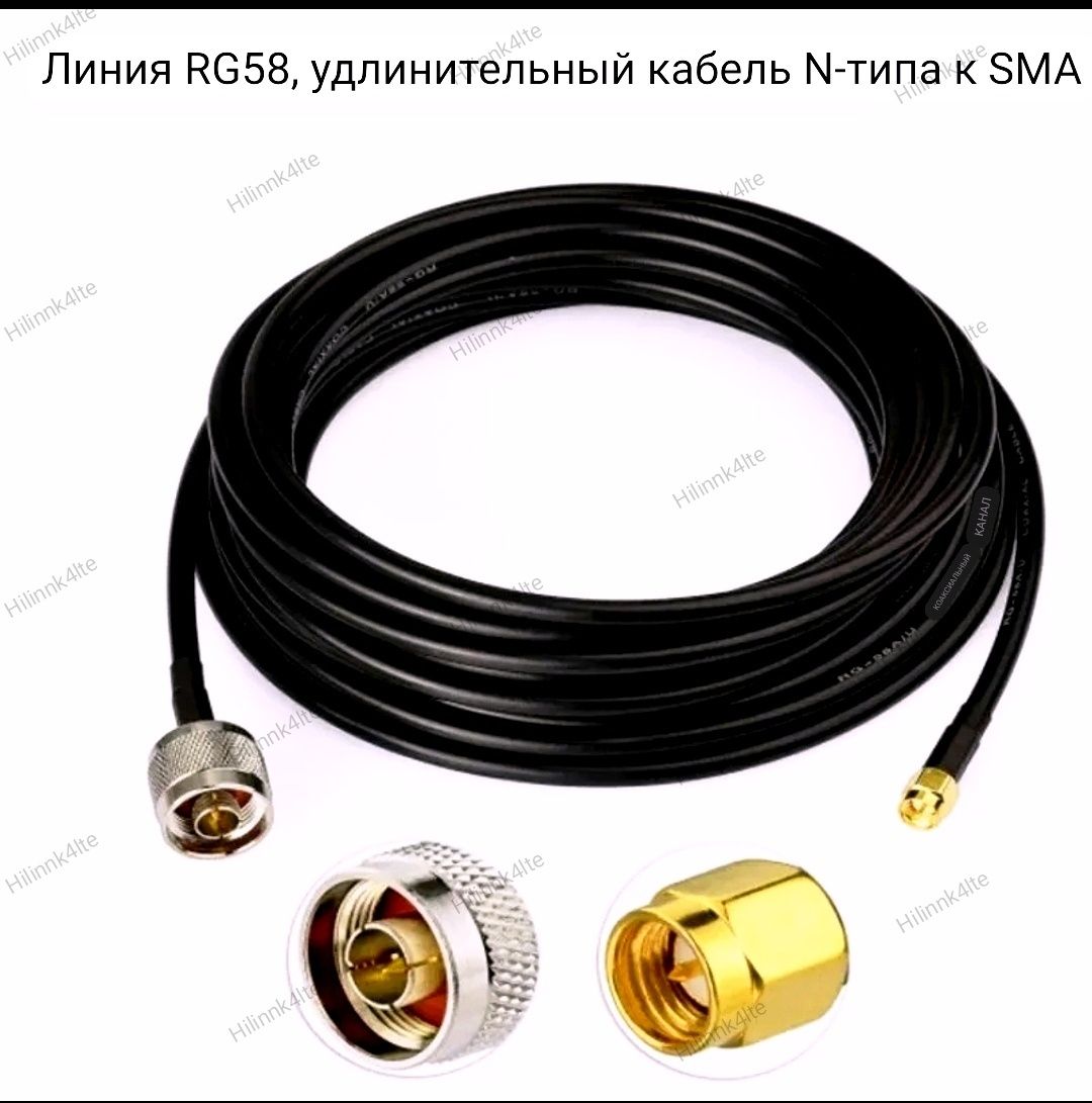 Кабельная сборка RG-58,RG174 с разъемами SMA,N,F,UHF типа