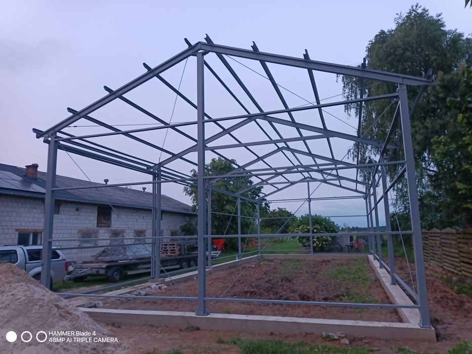 Konstrukcje stalowe ( wiata, hala,garaż)