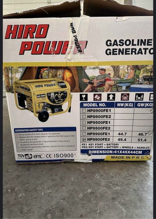 НОВІ Генератори бензинові HIRO Power 3.5 кВт