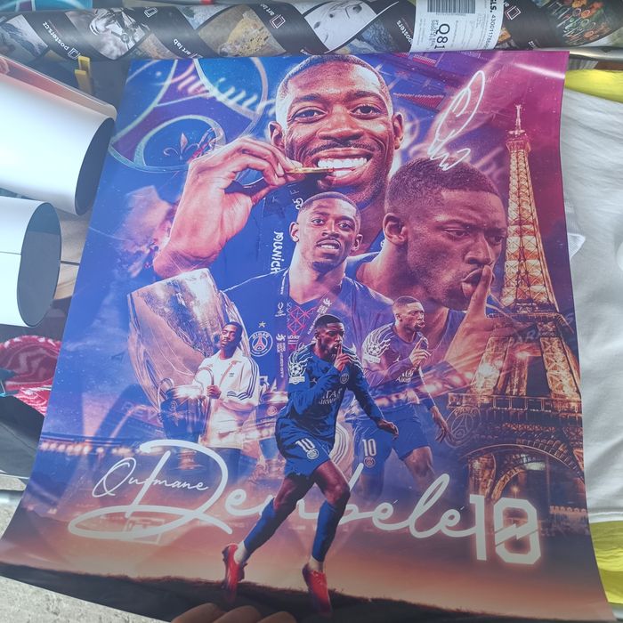 Posters jogadores futebol A3 papel fotográfico