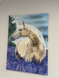 Koń obraz olejny 50 x 70 cm