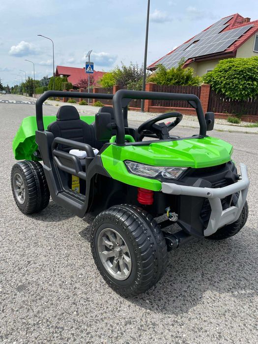 Dwuosobowy Samochód na akumulator Ciężarówka Wywrotka 4×4 Skóra USB